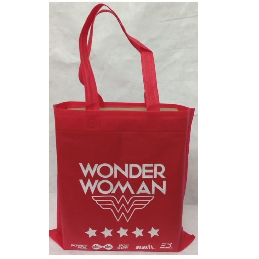 Sealed bag with handles, without gusset